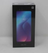 A boxed as new Xiaomi Mi 9T 6GB RAM 128GB Storage Android Smartphone in Glacier Blue (Box sealed