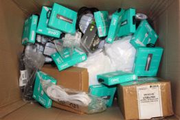 COLLECTION ONLY: A large quantity of assorted a new cables and chargers (23.5KG).