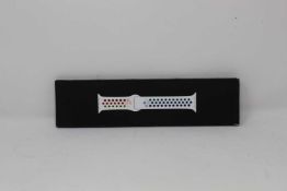 A boxed as new 44mm Pride Edition Nike Sport Band for Apple Watch (Model: MYD62ZM/A) (Box opened,