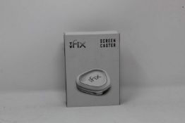 A boxed as new TV Fix Screen Caster (Box sealed, some cosmetic damage to box).