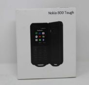 A boxed as new Nokia 800 Tough (TA-1176 SS 4G LTE GB) in Black (Box sealed).