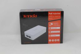 A boxed as new Tenda IEEE802.3at PoE Injector (Model: PoE30G-AT) (Box sealed).