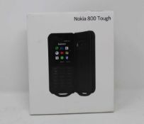 A boxed as new Nokia 800 Tough (TA-1176 SS 4G LTE GB) in Black (Box sealed).