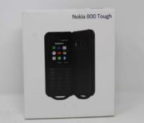 A boxed as new Nokia 800 Tough (TA-1176 SS 4G LTE GB) in Black (Box sealed).