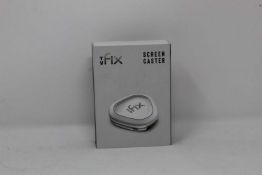 A boxed as new TV Fix Screen Caster (Box sealed, some cosmetic damage to box).