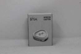 A boxed as new TV Fix Screen Caster (Box sealed, some cosmetic damage to box).