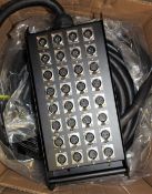 COLLECTION ONLY: A boxed as new Pulse 32 Way 24/8 XLR Multicore 30m Stage Box (M/N: DP31029) (Box