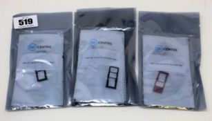 Twenty as new QC Centre replacement SIM and SD card holders for Samsung S10 Lite (Packaging