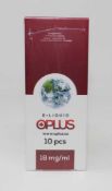 Six boxes of ten (10ml) OPLus E-Liquid in Classic Tobacco and Ice Mint 18mg/ml (Over 18s only).