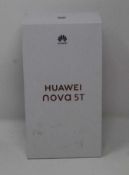 A boxed as new Huawei Nova 5T YAL-L21 8GB RAM 128GB ROM in Black (Checkmend report ID: CM16753850-