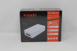 A boxed as new Tenda IEEE802.3at PoE Injector (Model: PoE30G-AT) (Box sealed).