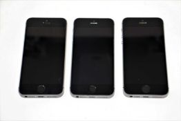 SOLD FOR PARTS ONLY: Three pre-owned iPhone SE (Global/Sprint/A1723) (All iCloud locked, sold for