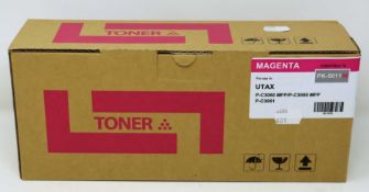 COLLECTION ONLY:Twenty three boxed as new UTAX PK-5017Y compatible yellow toner cartridges.