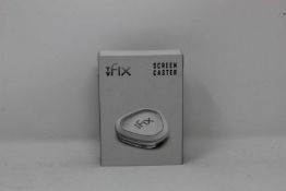 A boxed as new TV Fix Screen Caster (Box sealed, some cosmetic damage to box).