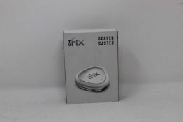 A boxed as new TV Fix Screen Caster (Box sealed, some cosmetic damage to box).