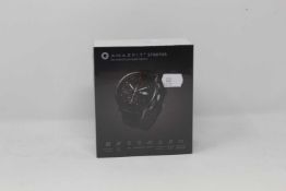 A boxed as new Amazfit Stratos Smartwatch in Black. Model A1619.