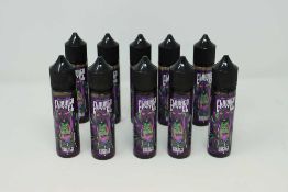 Thirty bottles of FlavaCo Cartel Everly Grape and Bubblegum 50ml Shortfill Zero Nicotine E-liquid (
