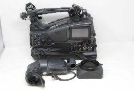 COLLECTION ONLY: A pre-owned Sony PMW-500 Solid State Memory Camcorder with a Sony HDVF-20A