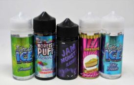 COLECTION ONLY: A box of assorted 0mg 100ml Shortfill E-liquids to include various flavors by