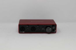 SOLD FOR PARTS: A pre-owned Focusrite Scarlett 2i2 3rd Gen USB Audio Interface (No power supply,