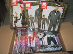 Assorted stock from a fancy dress and party store; Costumes and accessories by Smiffys, Fever and