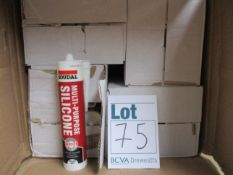 Forty eight Soudal Multi-Purpose Silicone in white (270ml).