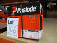 Four Paslode 141227 3.1 x 75mm Round Ring Shank Nails x 2200 with 2 Fuel Cells (Some cosmetic damage