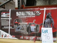 A boxed as new Warrior Samurai S9500 Extreme Terrain Electric Winch (12 Volt).