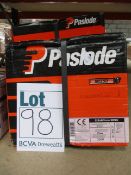 Two Paslode 141210 2.8 x 63mm, one 141075 2.8 x 51mm and one 141204 2.8 x 51mm Round Ring Shank