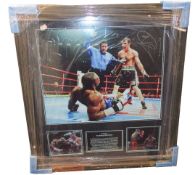 One as new AllStar Signings Joe Calzaghe signed photo (Vs Jeff Lacy with certificate of