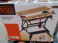 Two boxed Black and Decker Workmate 825 Plus.