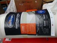 An as new Silentnight 3 Zone Memory Foam Mattress (90 x 200cm).