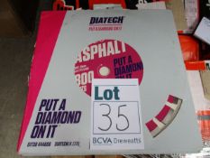 Five as new Diatech APR20 Asphalt diamond blades.