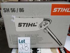 A boxed Stihl SH 86C blower.