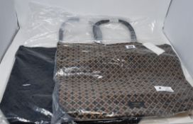 Two as new By Marlene Birger Carryall tote bags (Two different styles - RRP €80 each).