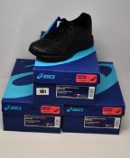 Three pairs of women's as new Asics Gel-Contend 5 SL FO trainers (2 x UK 5, 1 x 5.5 - RRP £55