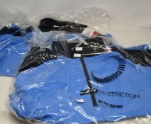 Two men's as new Zero Restriction Z425 1/4 Zip Pullovers (for golf) in Bluegrass Heather (L1016,