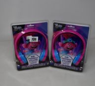 Eight as new Trolls World Tour on-ear kids headphones.
