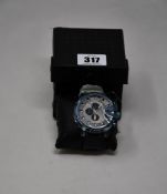 An as new Diesel Mega Chief chronograph watch.