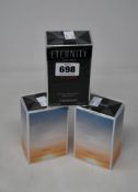 Five boxed as new Calvin Klein Eternity Flame for Men eau de toilette (100ml).