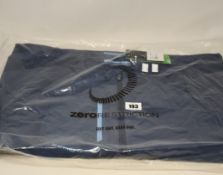 A men's as new Zero Restriction Z700 Full Zip Jacket in blue indigo (X Large).