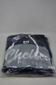Three as new Official Chelsea Football Club script hoodies (All XL - RRP £45 each).
