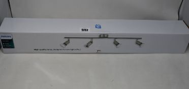Ten boxed as new Philips Limbali four spot bar spotlights 5030417E7.