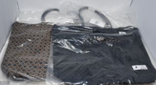 Two as new By Marlene Birger Carryall tote bags (Two different styles - RRP €80 each).