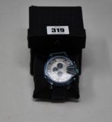 An as new Diesel Mega Chief chronograph watch.