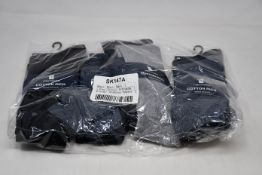 Twenty four packs of men's Tom Franks cotton socks in black and grey (3 pairs per pack) (UK 7-11).