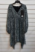 An as new The Kooples Leopard Rain dress (Size 3 - RRP €268).