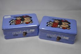 Four Mafalda Collection by Quino: Eleven volumes in a can (Limited edition, three sealed one