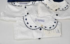Ten girls as new Rachel Riley London Heart embroidered blouses (2Y, 3Y, 4y, 5Y, 2 x 6Y, 2 x 7Y, 2