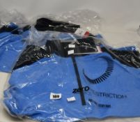 Two men's as new Zero Restriction Z425 1/4 Zip Pullovers (for golf) in Bluegrass Heather (L1016, X